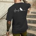 Latido Del Corazón Águila Cetrero Regalo Cetrería Regalos Camiseta Hombre Estampado Espalda Regalos para él