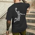 The Legend Basketballlam Dunk For The Basketball Lovers メンズTシャツ バックプリント 彼への贈り物