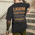 Ligon Completely Unexplainable Notices Everything But Won’T Say It Name Men's T-shirt Back Print Gifts for Him