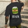 Like Pickle Rick メンズTシャツ バックプリント 彼への贈り物