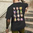 Lindo Conjunto De 12 Animales Chinosigno Del Zodiaco Feliz Año Nuevo Lunar Cuello Camiseta Hombre Estampado Espalda Regalos para él