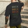 Love Heart Beck グランジ ビンテージスタイル ブラックベック メンズTシャツ バックプリント 彼への贈り物