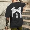 I Love Kudo 大道塾 空手 工藤 黒帯 日本の工藤 メンズTシャツ バックプリント 彼への贈り物