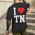 I Love Tennessee Tn Throwback Classic メンズTシャツ バックプリント 彼への贈り物