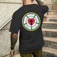 Lutheran Church Luther Roseeal ロゴ エンブレム メンズTシャツ バックプリント 彼への贈り物