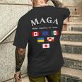 MAGA Make America Go Away メンズTシャツ バックプリント 彼への贈り物