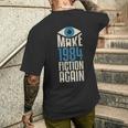 Make 1984 Fiction Again Libertarian Big Brother。 メンズTシャツ バックプリント 彼への贈り物