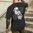 Marcus Aurelius ストイック哲学 ローマ哲学者の名言 メンズTシャツ バックプリント 彼への贈り物