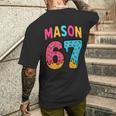 Mason 67 Ice Cream Meme Six Seven On Back Men's T-shirt Back Print Funny Gifts