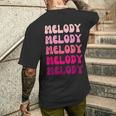 Melody メンズTシャツ バックプリント 彼への贈り物