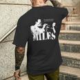 Miles Jazz Wisdom トランペットミュージシャン 1色 メンズTシャツ バックプリント 彼への贈り物