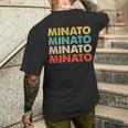 Minato 湊 メンズTシャツ バックプリント 彼への贈り物
