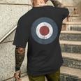 Mod Target ブルズアイ Uk Raf ラウンデルターゲット メンズTシャツ バックプリント 彼への贈り物