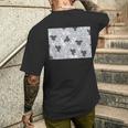 Monotone Aperiodic モノタイルカラー グレータイルパターン メンズTシャツ バックプリント 彼への贈り物