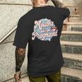 Mouth Don't Get Pregnant 恥ずかしいユーモア 大人のジョーク メンズTシャツ バックプリント 彼への贈り物