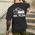 Mr Plow 面白い 皮肉なノベルティプラウトラック メンズTシャツ バックプリント 彼への贈り物