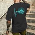 Music Is My Life Quote テクノハウス ダブ ステップ トランスハウス メンズTシャツ バックプリント 彼への贈り物
