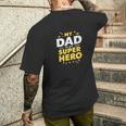 My Dad Is Myuper Hero メンズTシャツ バックプリント 彼への贈り物