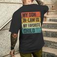 Myon In Law Is My Favorite Child 父の日 メンズTシャツ バックプリント 彼への贈り物