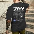 Nasa宇宙飛行士服の概略図 メンズTシャツ バックプリント 彼への贈り物
