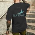 Nasdaq American Technology Index、証券取引所、金融 メンズTシャツ バックプリント 彼への贈り物