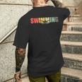 Natación Nadar Deporte Retro -Intage Brazada Nadador Camiseta Hombre Estampado Espalda Regalos para él