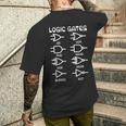 Nerdy Logic Gates コンピューター サイエンス 電気エンジニア メンズTシャツ バックプリント 彼への贈り物
