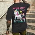 Nevertop Being Alut ユニコーン 面白い 大人 ユーモア 格言 メンズTシャツ バックプリント 彼への贈り物