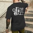 New Orleans Jazz Lousiana メンズTシャツ バックプリント 彼への贈り物