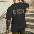Nivelado Hasta El Tío Est 2025 Nivel Desbloqueado Tío Juegos Camiseta Hombre Estampado Espalda Regalos para él