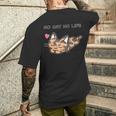 No Cat No Life サビ猫ver 猫好き かわいい メンズTシャツ バックプリント 彼への贈り物