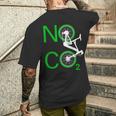 No Co2 サイクリング 気候変動対策 グリーンエネルギー Mtb メンズTシャツ バックプリント 彼への贈り物
