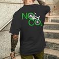 No Co2 サイクリング 気候変動対策 グリーンエネルギー Mtb メンズTシャツ バックプリント 彼への贈り物