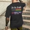 No Kings Day June 14Th Protest 2025 No Kings In America Men's T-shirt Back Print Funny Gifts