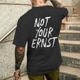 Not Your Ernst Nicht Dein Ernst 面白くて楽しい メンズTシャツ バックプリント 彼への贈り物