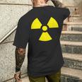 Nuclear 警告 放射線 危険 サイン 放射線活動 メンズTシャツ バックプリント 彼への贈り物