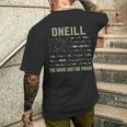 Oneill 姓 姓 迷彩 アメリカ国旗 メンズTシャツ バックプリント 彼への贈り物