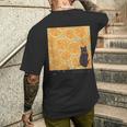Orange Cat メンズTシャツ バックプリント 彼への贈り物