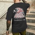 Pacific Nw ネイティブアメリカン インディアン イーグル ペンドルトン Or メンズTシャツ バックプリント 彼への贈り物