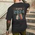 Papa 2024 初めてのパパ 父の日 新しい父親の父性 メンズTシャツ バックプリント 彼への贈り物