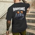 Papapotamus Festa Del Papà Miglior Papà Ippopotamo T-shirt da uomo con stampa posteriore Regalos para él