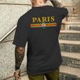 Paris Tiger Face Fashion メンズTシャツ バックプリント 彼への贈り物