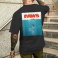 Paws Cat ファニーtシャツ、子猫映画ポスターパロディ メンズTシャツ バックプリント 彼への贈り物