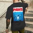 Paws 猫とネズミ トップス かわいい 面白い猫好きのパロディトップ メンズTシャツ バックプリント 彼への贈り物