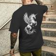 Pegasus ファニーグラフィックtシャツ メンズTシャツ バックプリント 彼への贈り物