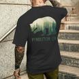 Pendleton Beartate Of Oregon Pacific Nw 野生動物 メンズTシャツ バックプリント 彼への贈り物