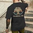 Pendleton Oregon Thunderbird Nw ネイティブアメリカン メンズTシャツ バックプリント 彼への贈り物