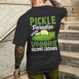 Pickle Paradiese Wherveggie For Pickle Paradiese ピクルスギフトとキュウリ用 メンズTシャツ バックプリント 彼への贈り物