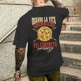 Pizzaioli Divertente Pizzaiolo Uomo Festa Del Papà T-shirt da uomo con stampa posteriore Regalos para él