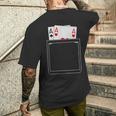 Pocket Aces Pokerpades & Heart 面白いポーカー ギフト メンズTシャツ バックプリント 彼への贈り物